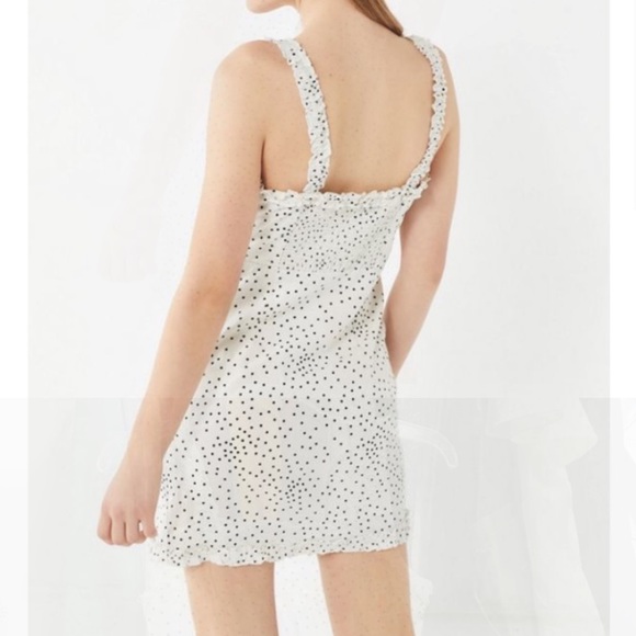 Urban Outfitters | Linen Polka Dot Dress - Picture 3 of 8